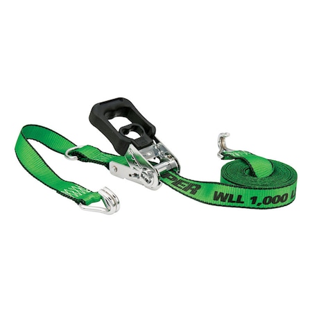 Keeper Keeper 1.25 in. W X 16 ft. L Multicolored Ratchet Tie Down Strap 1000 lb 1 pk A47201